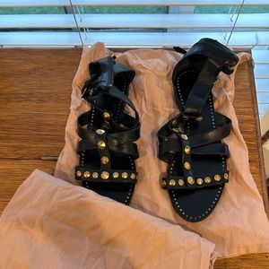Miu Miu Studded Gladiator Sandals